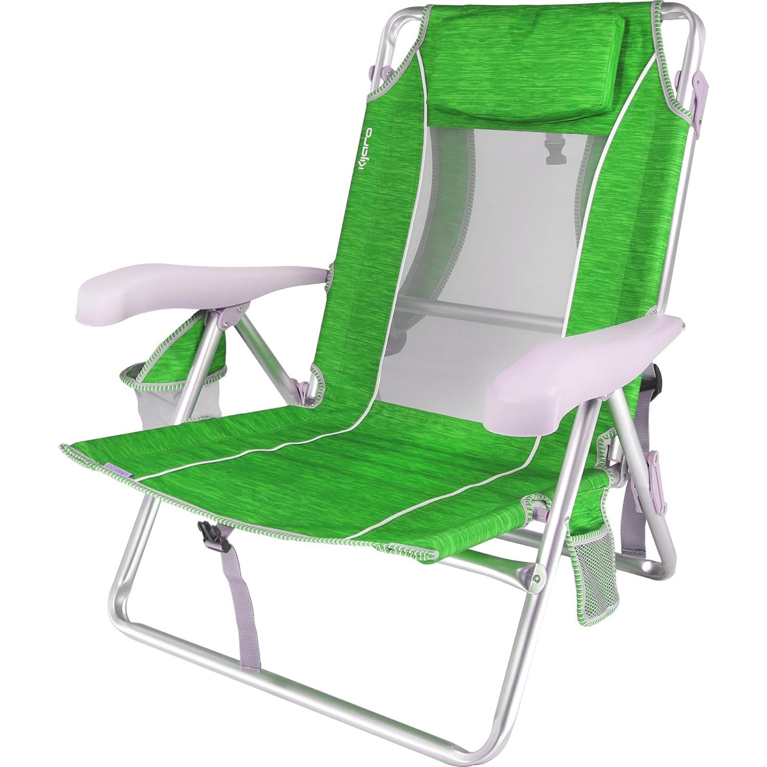 Silla de Playa Kijaro Brisa del Mar 7 Posiciones Verde Lima