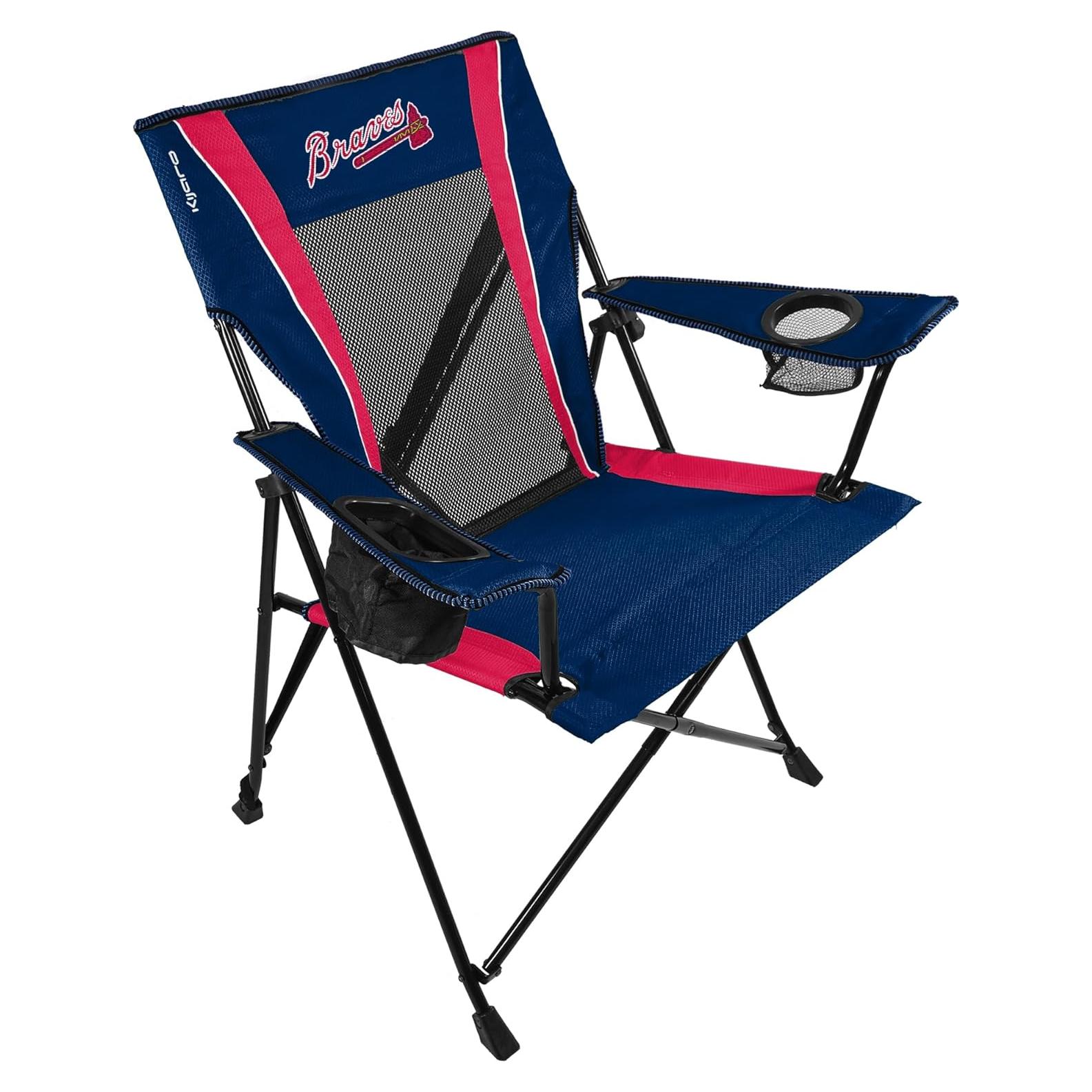 Silla Plegable Kijaro Dual Lock Pro Atlanta Braves 136 kg