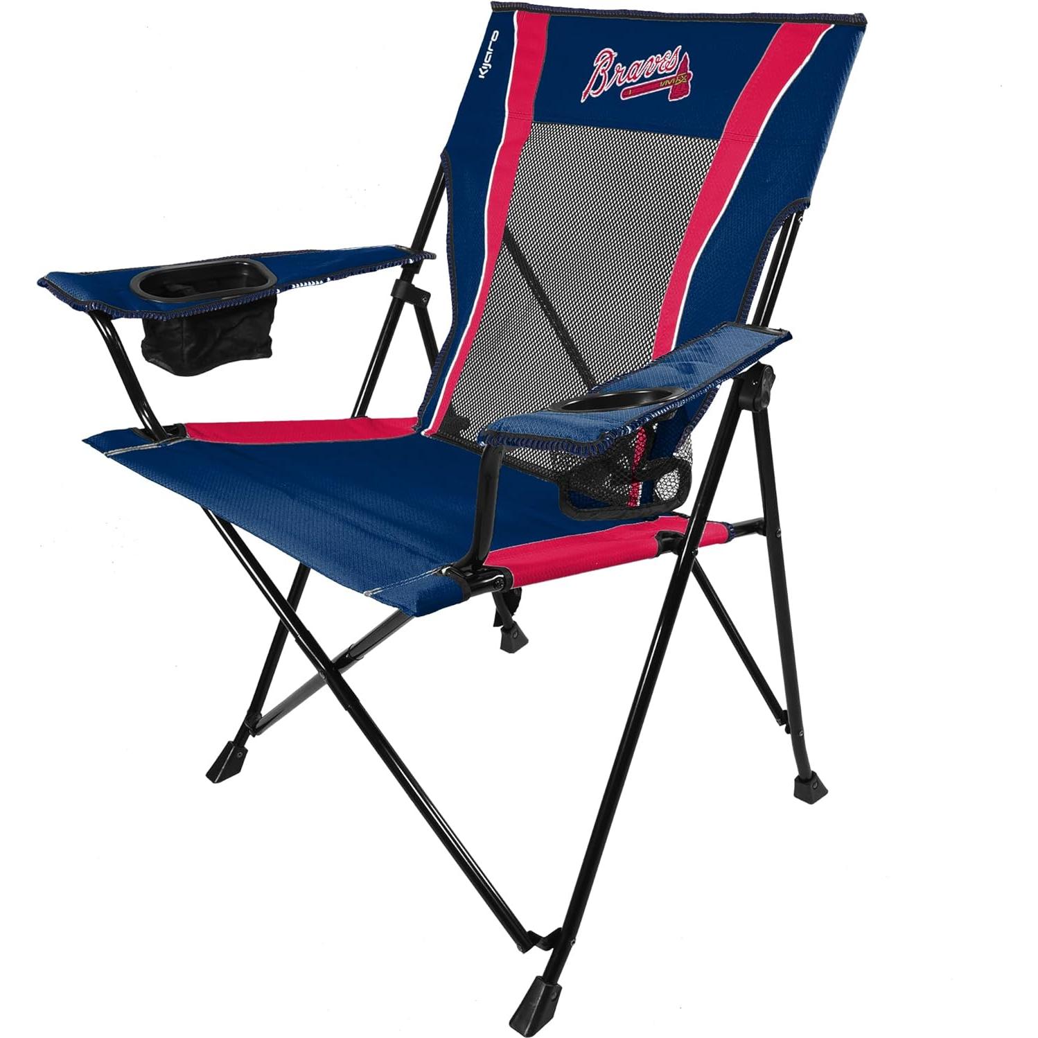 Silla Plegable Kijaro Dual Lock Pro Atlanta Braves 136 kg