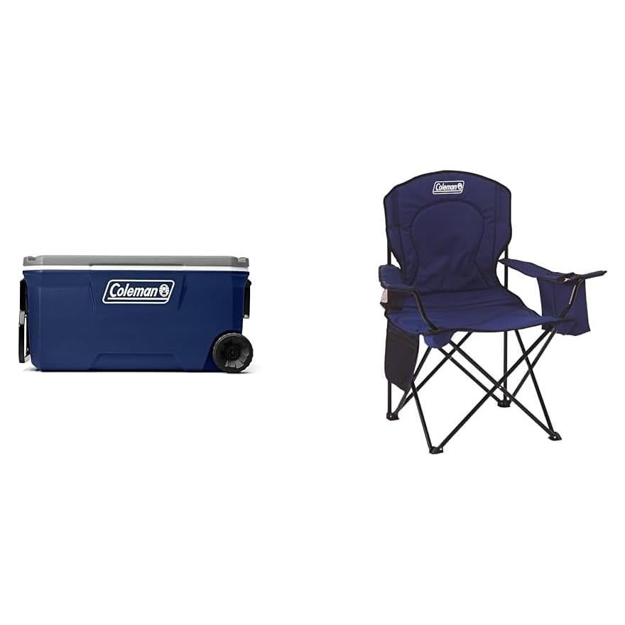 Cooler Coleman 94.6L Twilight con Silla Portátil y Enfriador