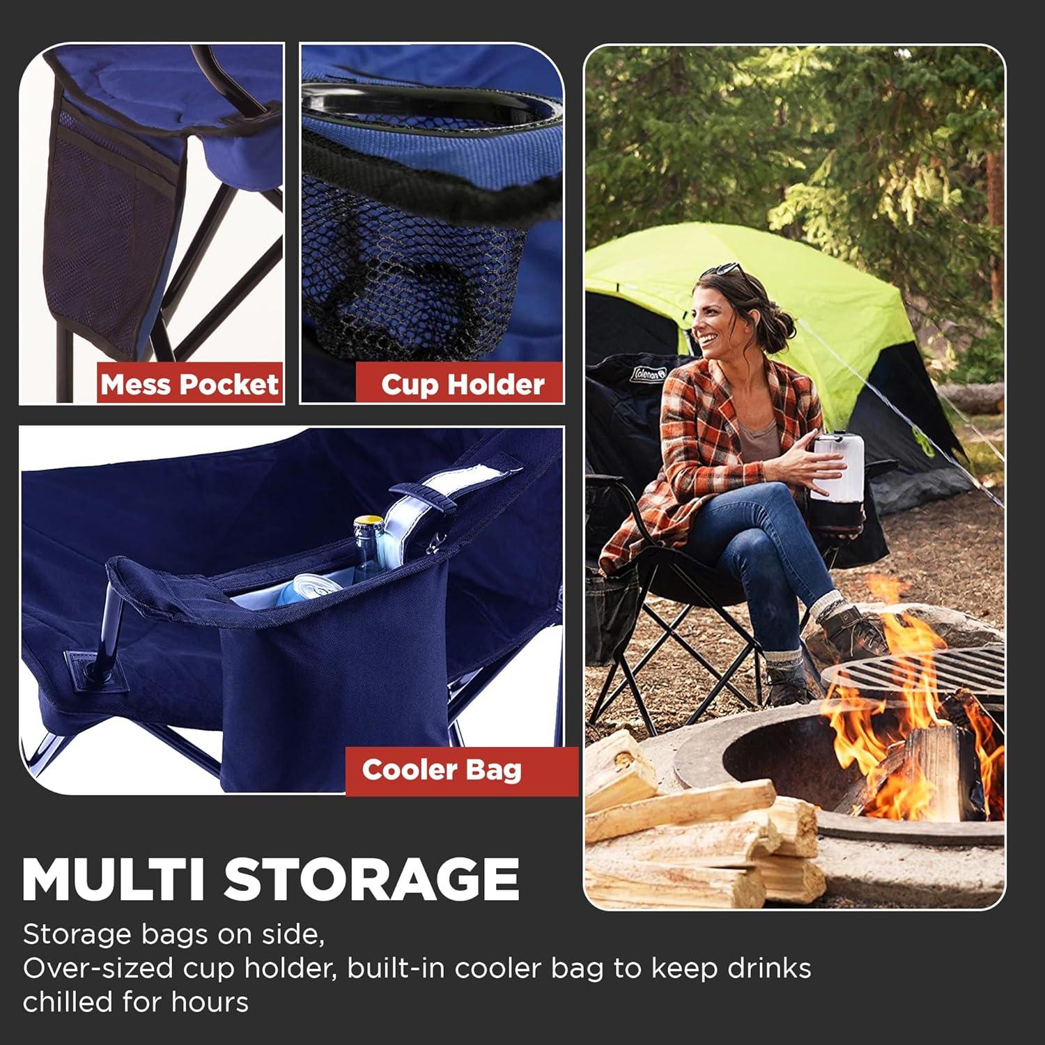 Cooler Coleman 94.6L Twilight con Silla Portátil y Enfriador