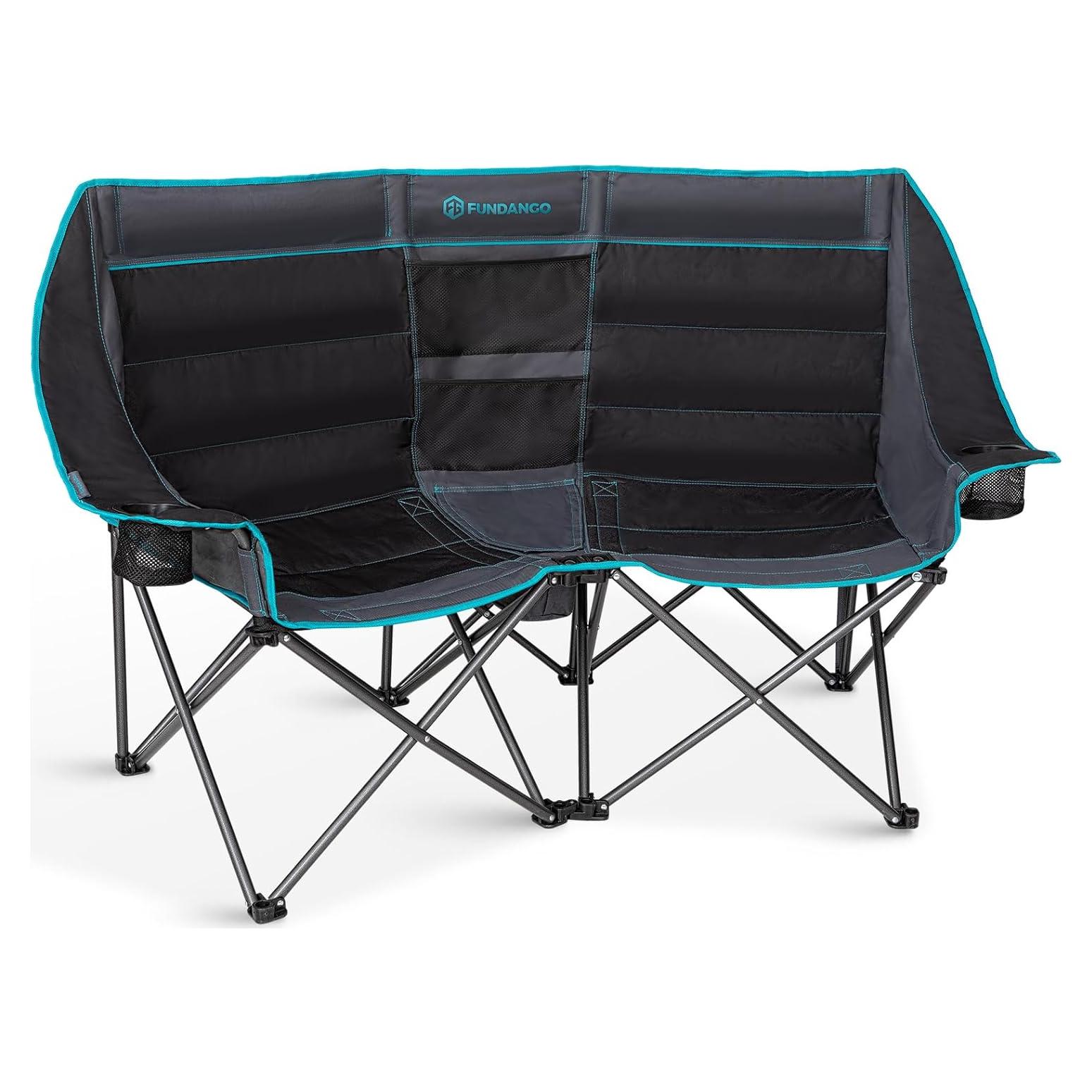 Silla de Camping Doble Fundango Pro 2 Personas con Nevera