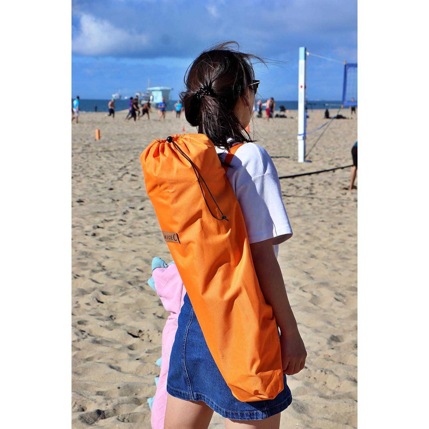 Silla de Playa Plegable Nice C - Juego de 2 Naranja, 300 lbs