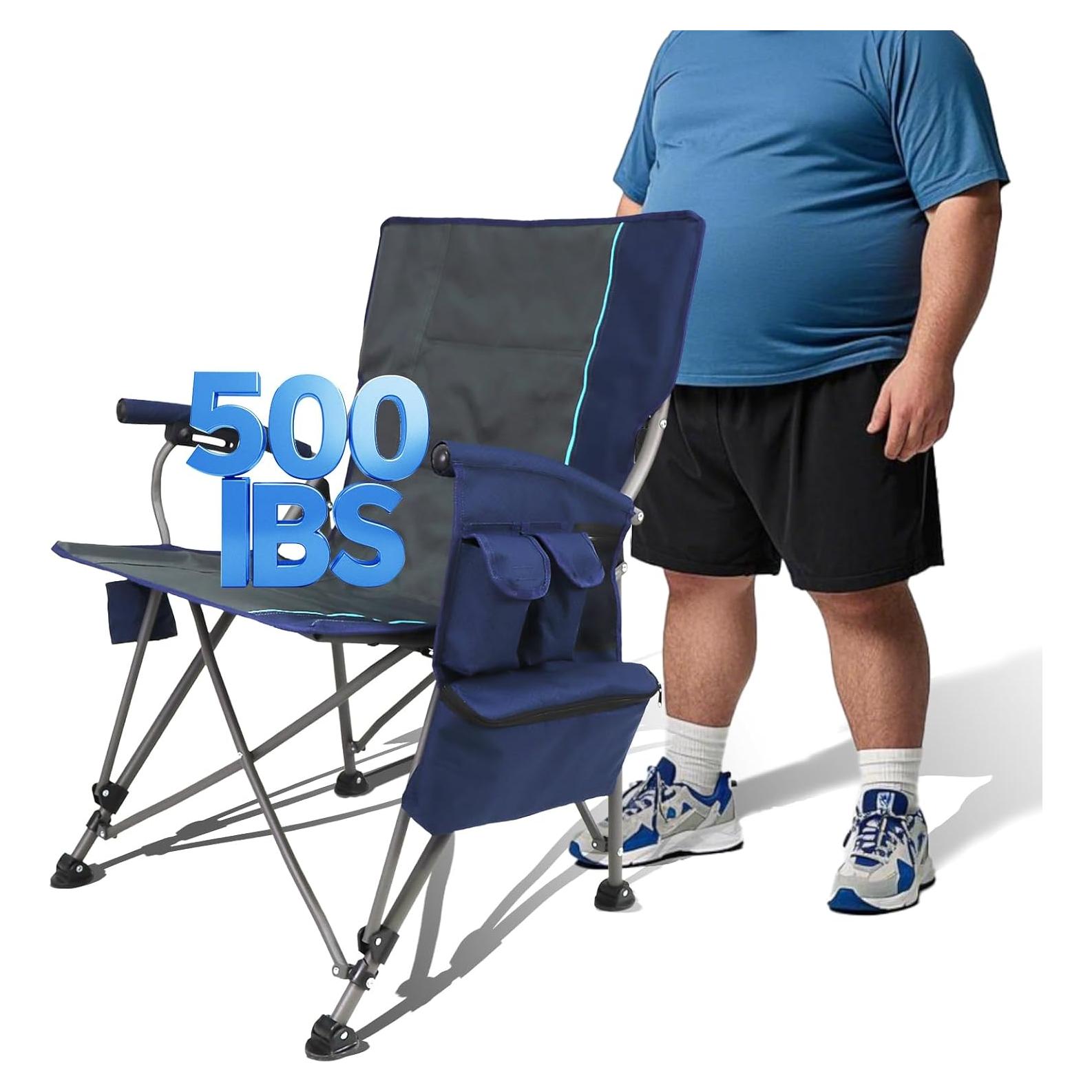 Silla de Camping Calentada The Treasmap C104S Plegable Azul