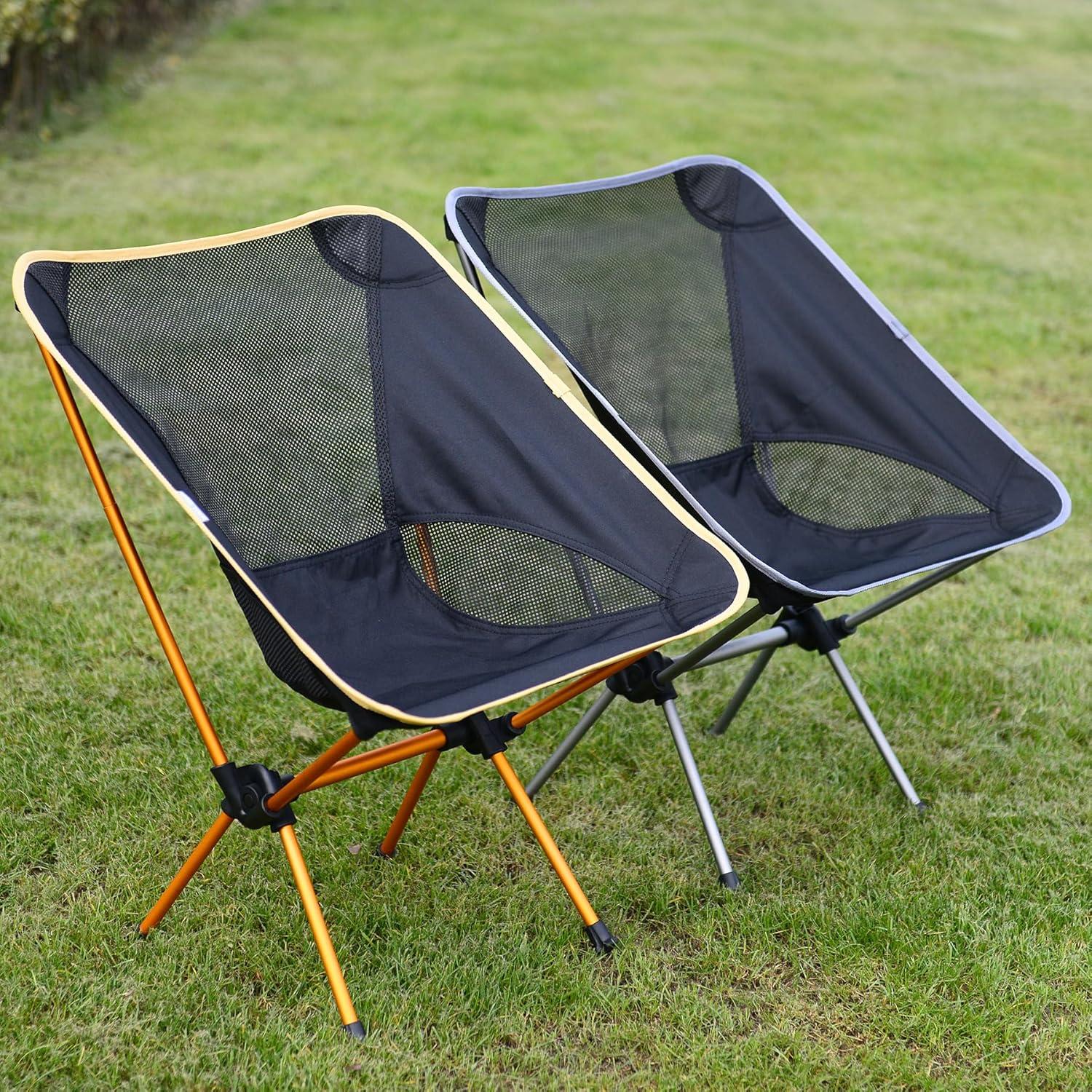 Silla de Camping Plegable Wind Tour Oro Ultra Ligero