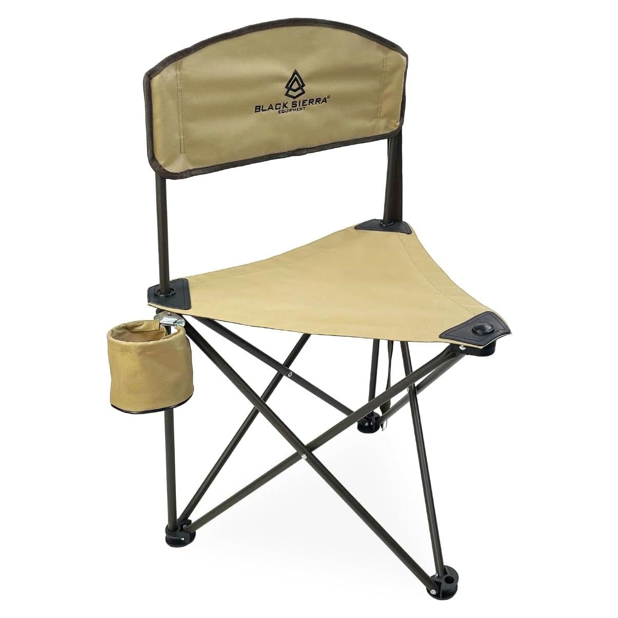 Silla de Caza Tripode XL Black Sierra - Soporta 102 Kg, Plegable