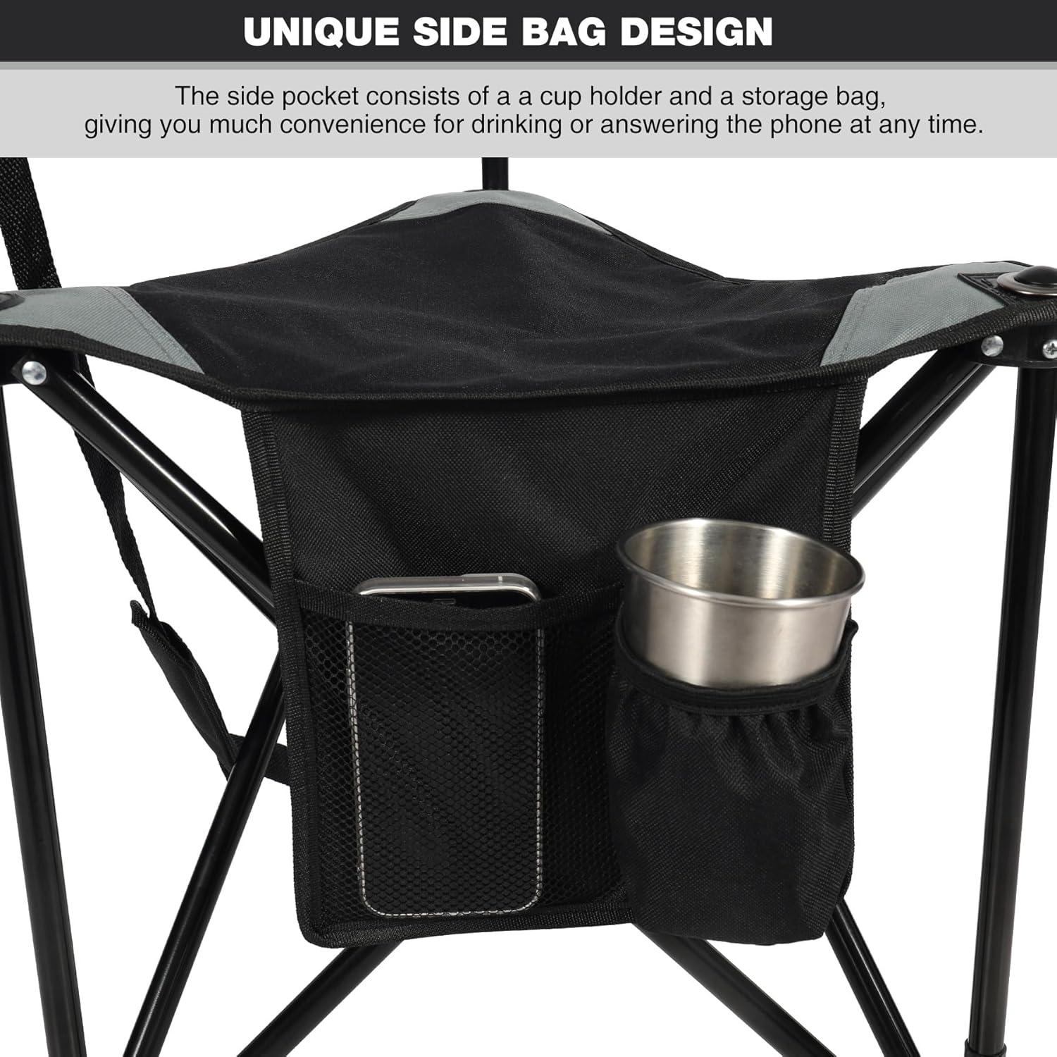 Sillas de Camping Plegables REDCAMP con Trípode y Respaldo