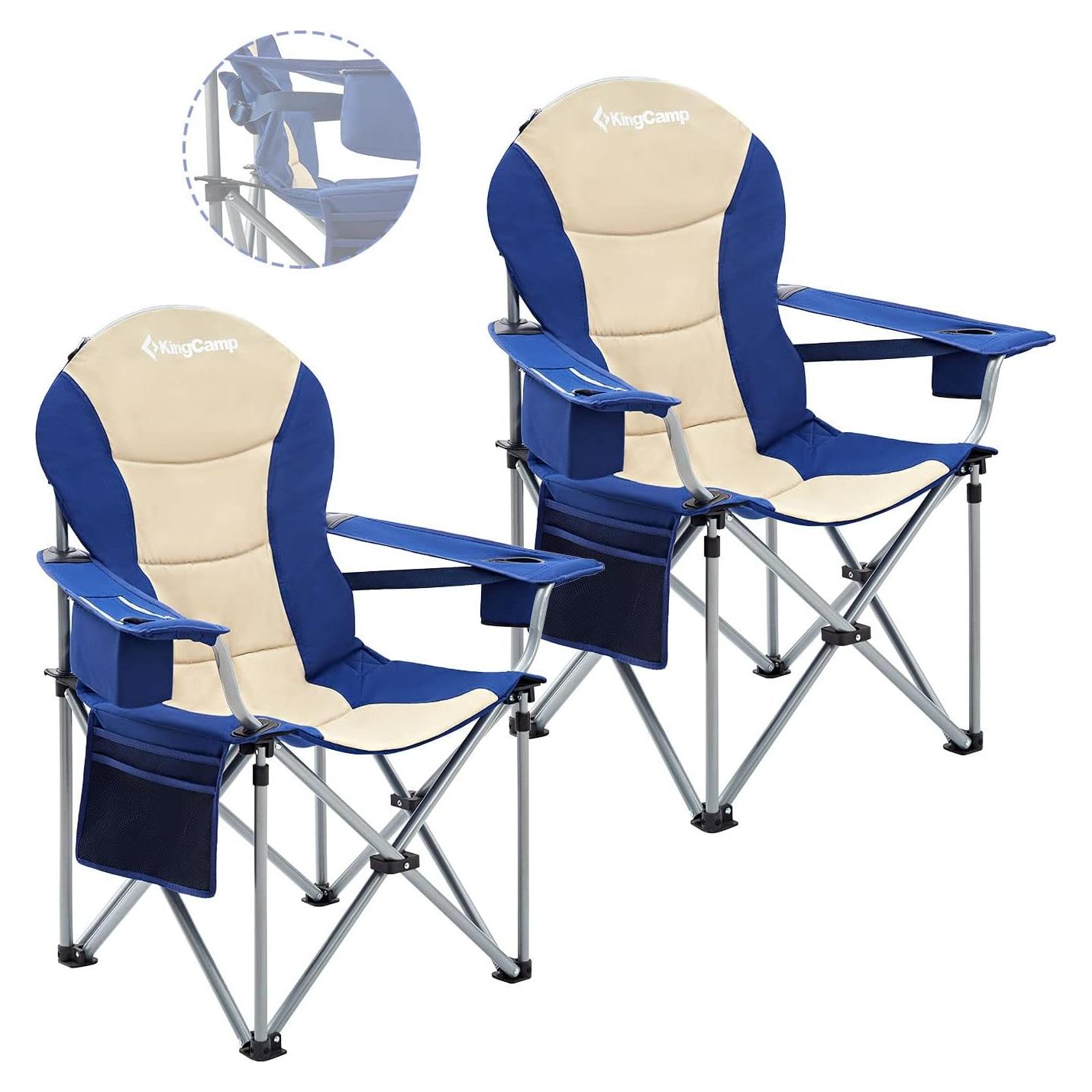 Silla de Camping KingCamp KC2008 Sobredimensionada 2 Paquete