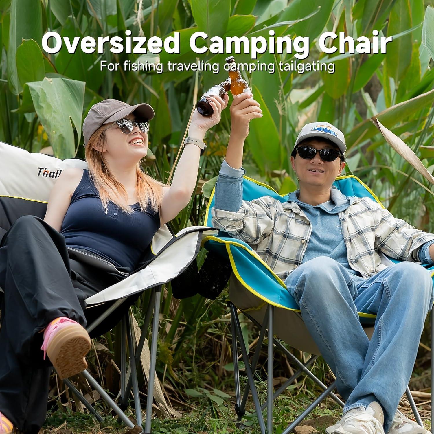 Silla de Camping Plegable Thallike Alta Resistencia 181Kg