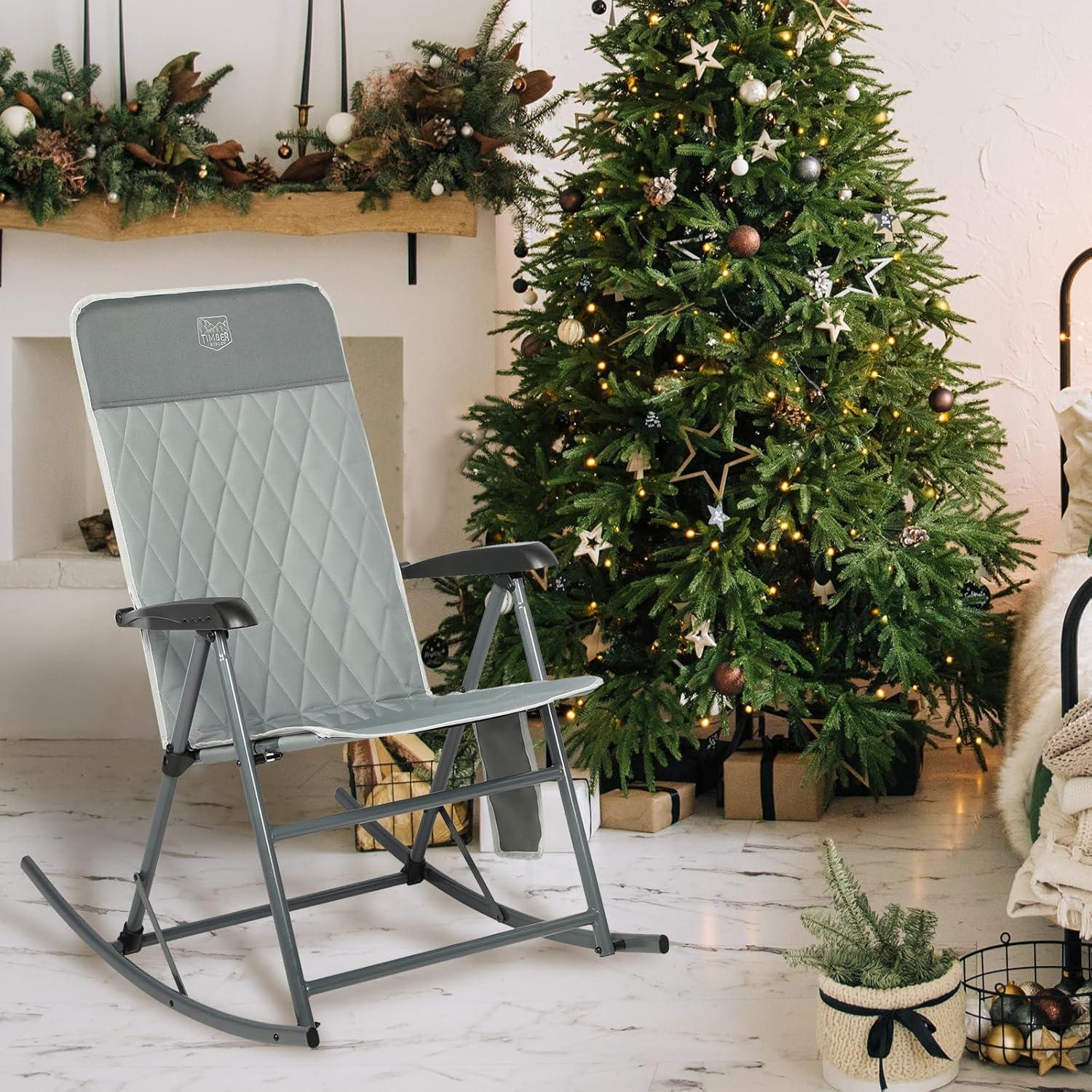 Silla Balancín Plegable Timber Ridge con Respaldo Alto 136 kg