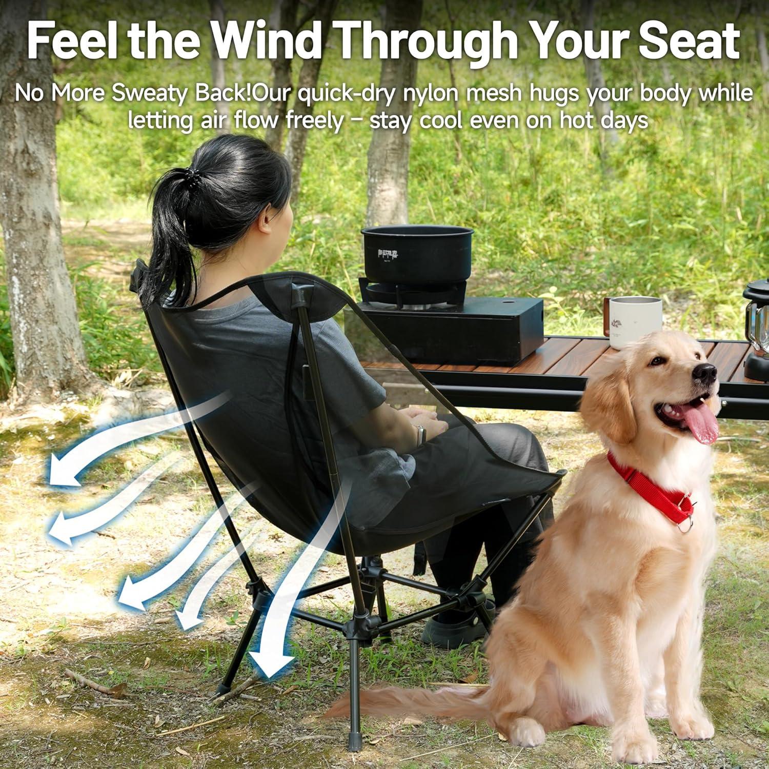 Silla de Playa Plegable Himalaya HC370497, Altura Ajustable