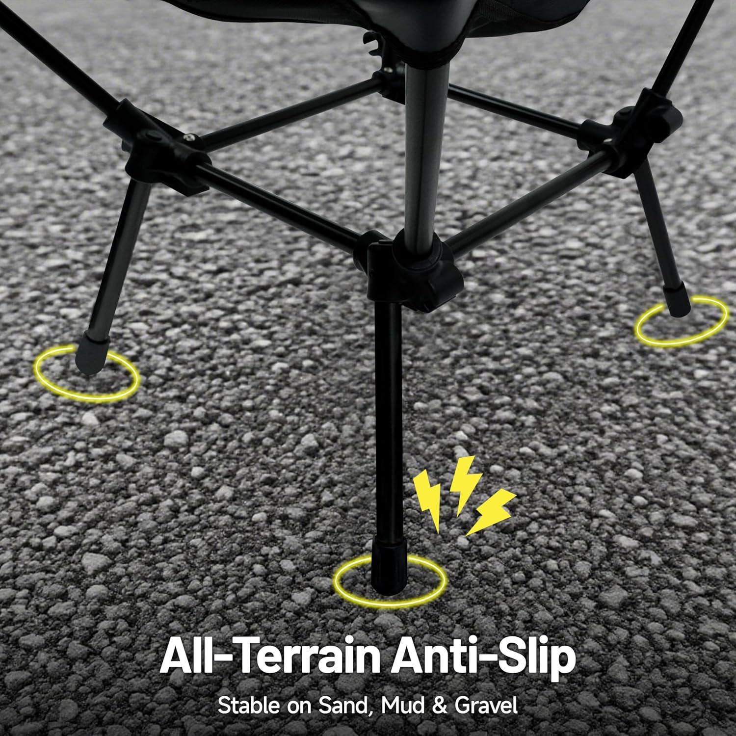 Silla de Playa Plegable Himalaya HC370497, Altura Ajustable