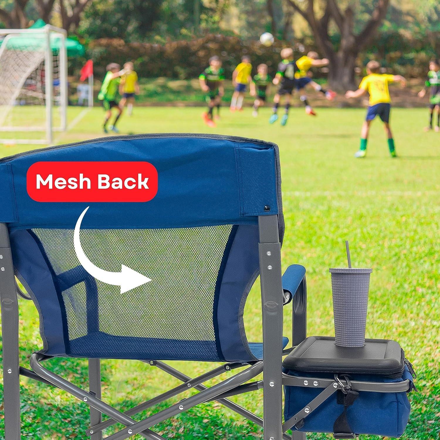 Silla Plegable Bariátrica RMS XXL - Soporta 272kg - Azul