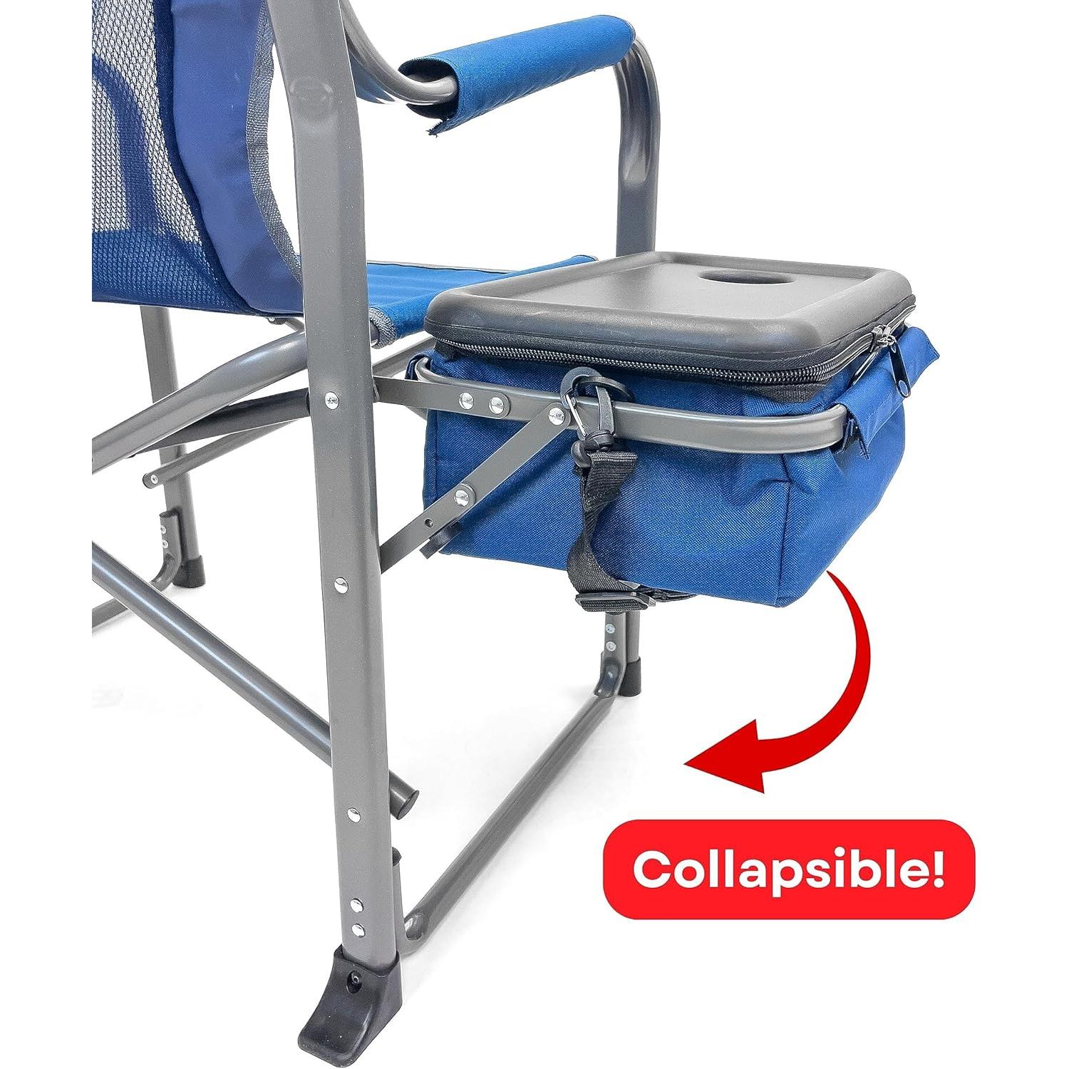 Silla Plegable Bariátrica RMS XXL - Soporta 272kg - Azul