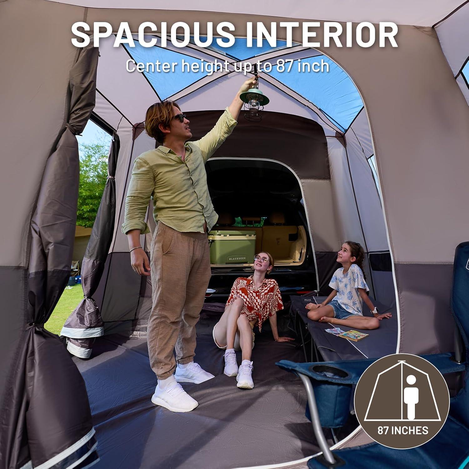 Tienda SUV Timber Ridge para 5-9 Personas con Porche y Toldos