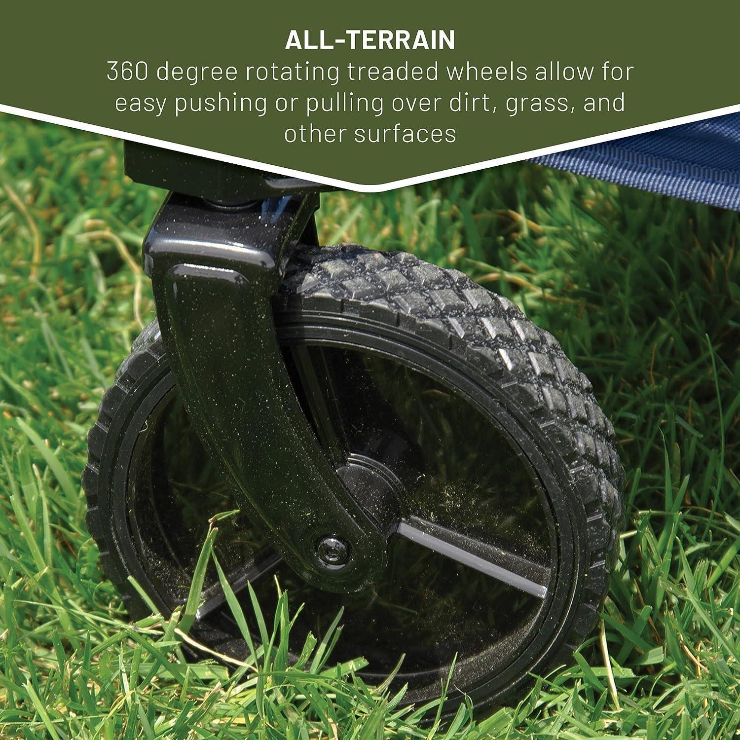 Carro Plegable Timber Ridge Azul para Playa y Compras 102 kg