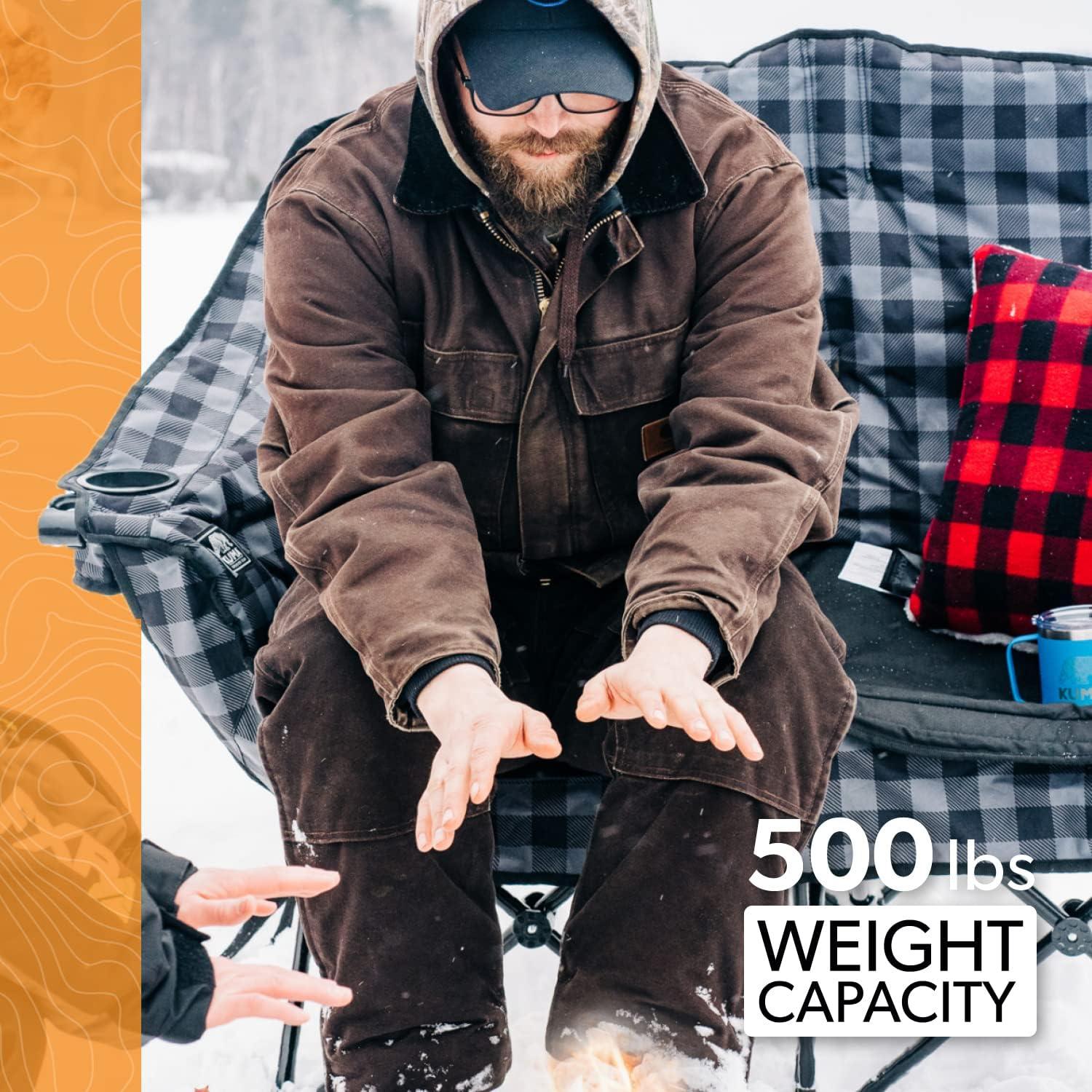 Silla Doble Plegable Kuma Outdoor Gear Bear Buddy - Sierra/Negro