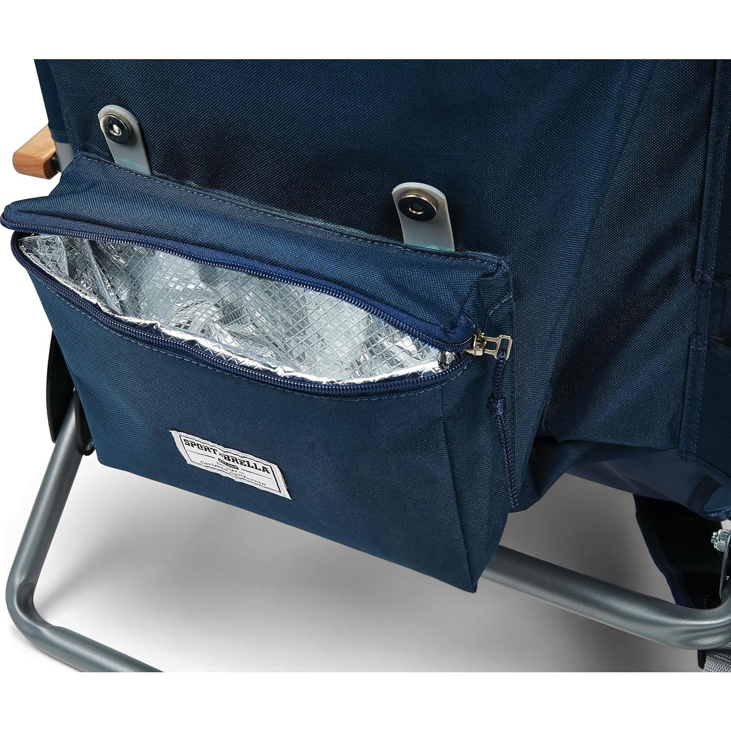 Silla Mochila Sport-Brella SunSoul Plegable Azul 3 Posiciones