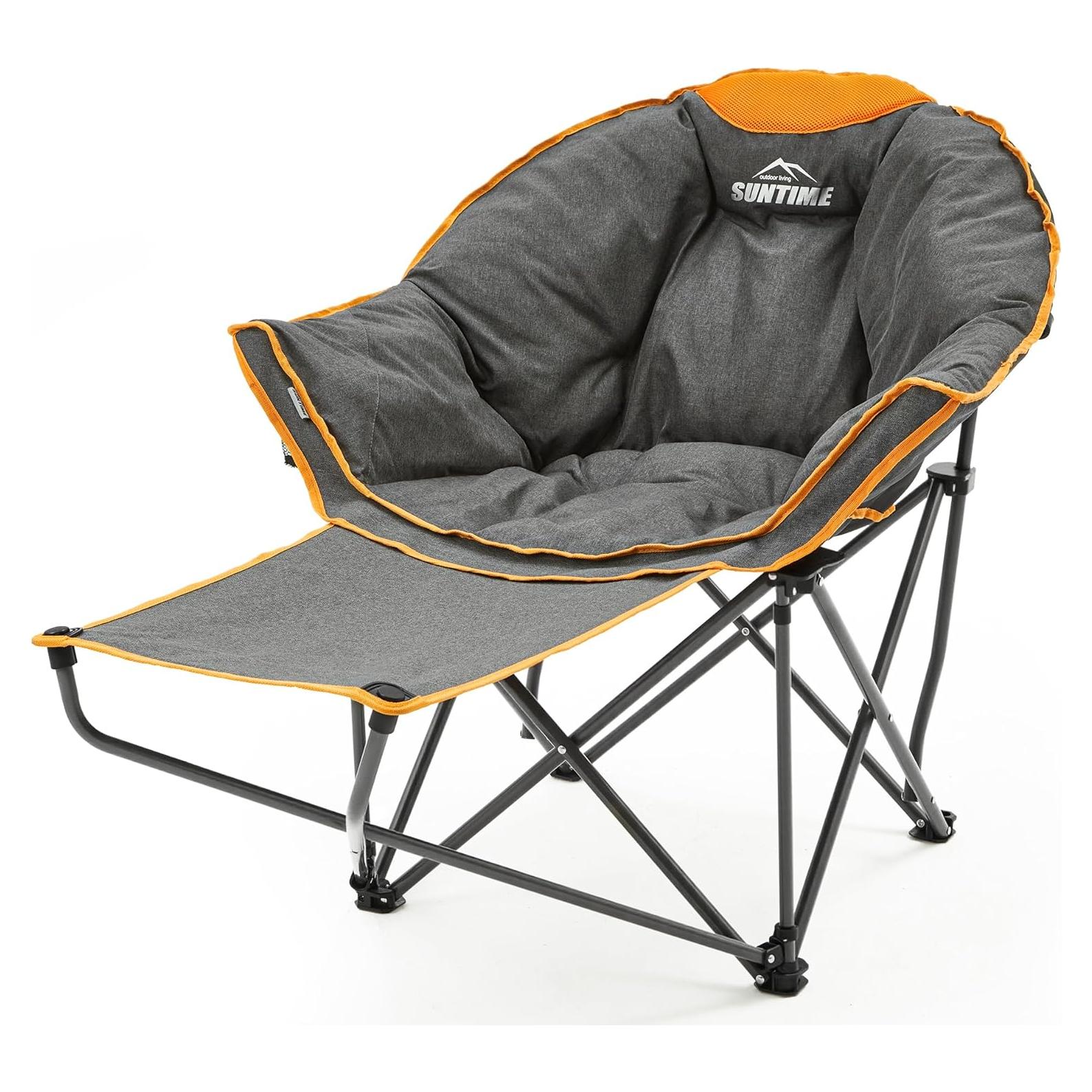 Silla de Camping Plegable Suntime Redonda 181 kg Naranja