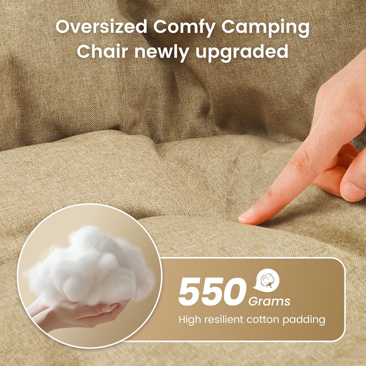 Silla de Camping Acolchada Outdoor Living SUNTIME 204 KG Beige