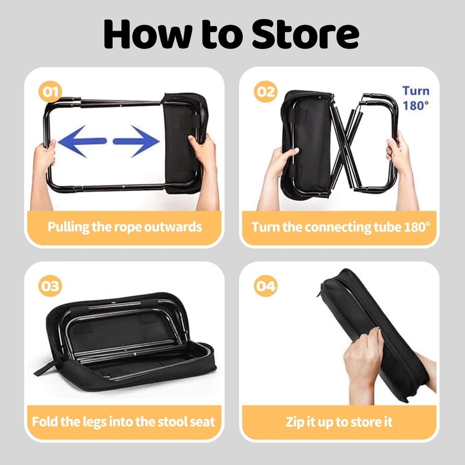 Taburete Plegable Rytinazzz YL-Chair-01 Soporta 113KG