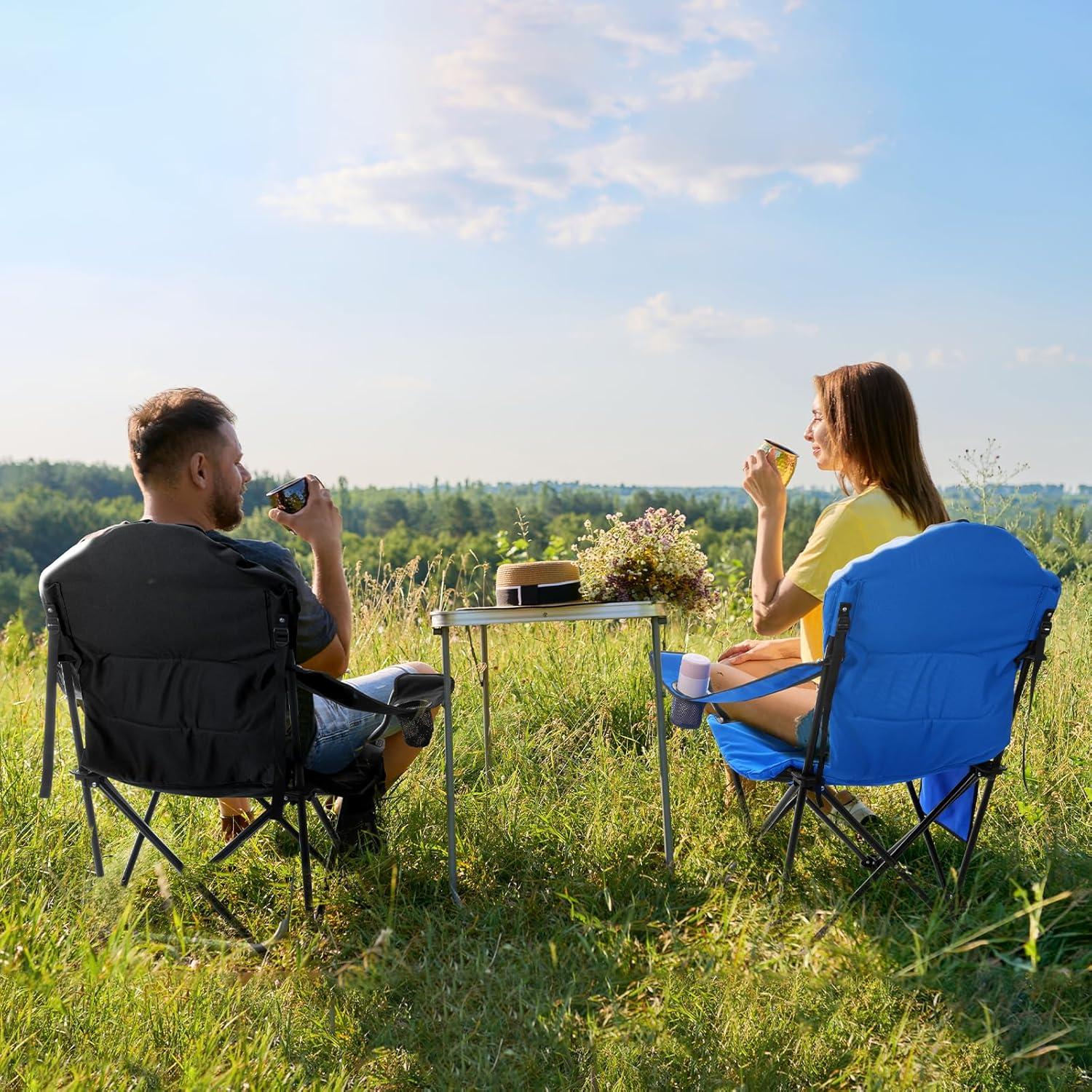 Silla de Camping Plegable Sportneer con Respaldo Ajustable