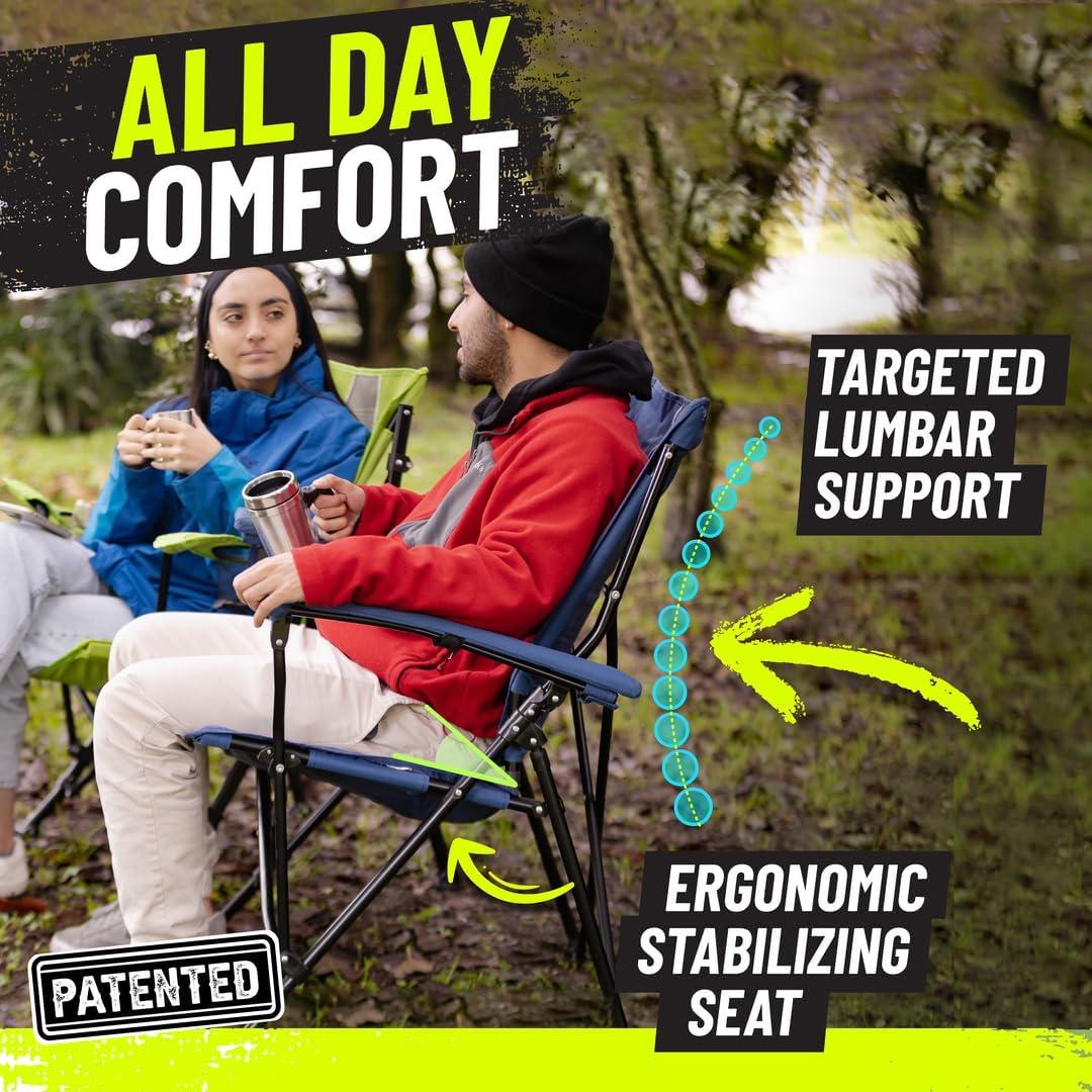 Silla de Camping Plegable STRONGBACK Elite con Soporte Lumbar