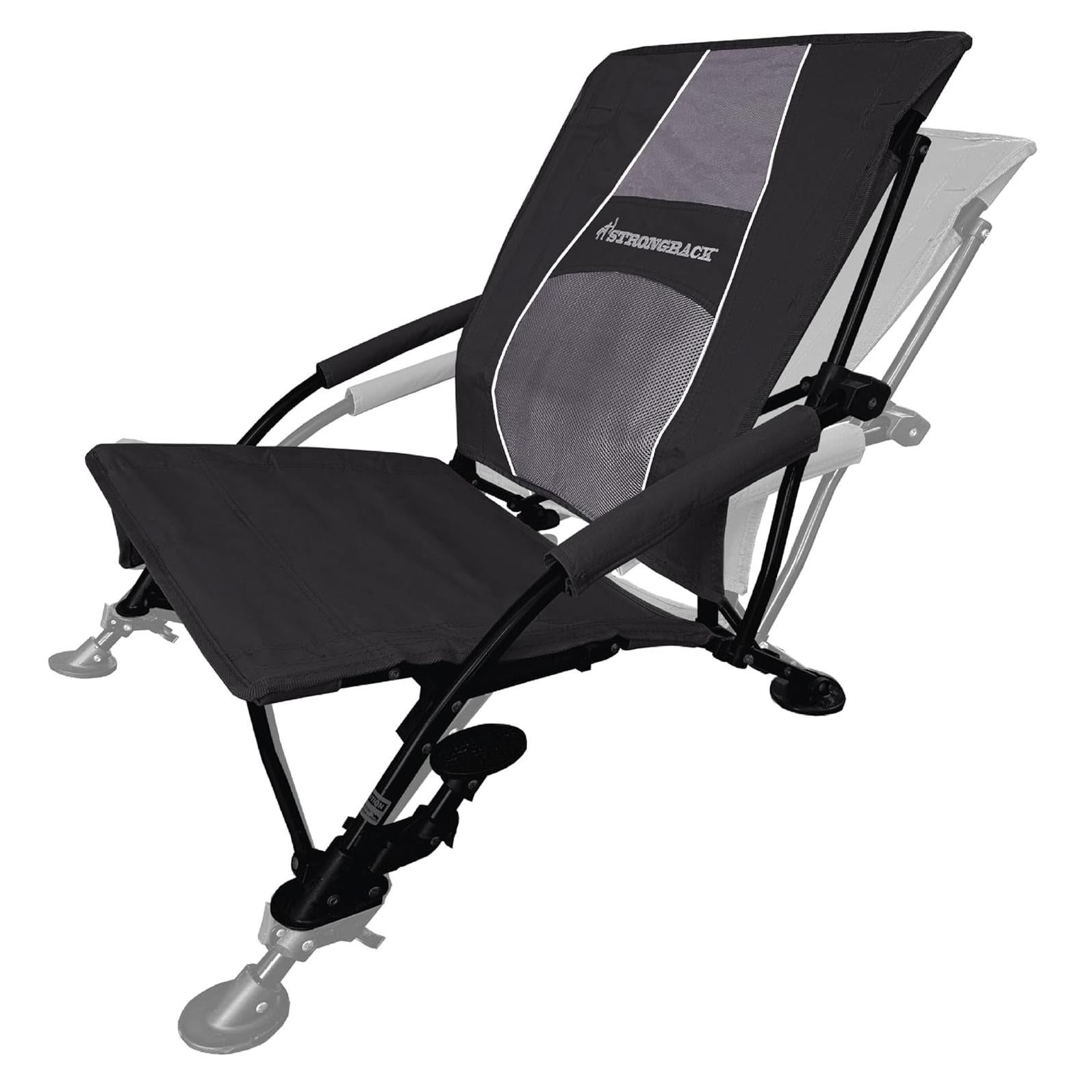 Silla de Playa Plegable STRONGBACK Reclinable con Soporte Lumbar
