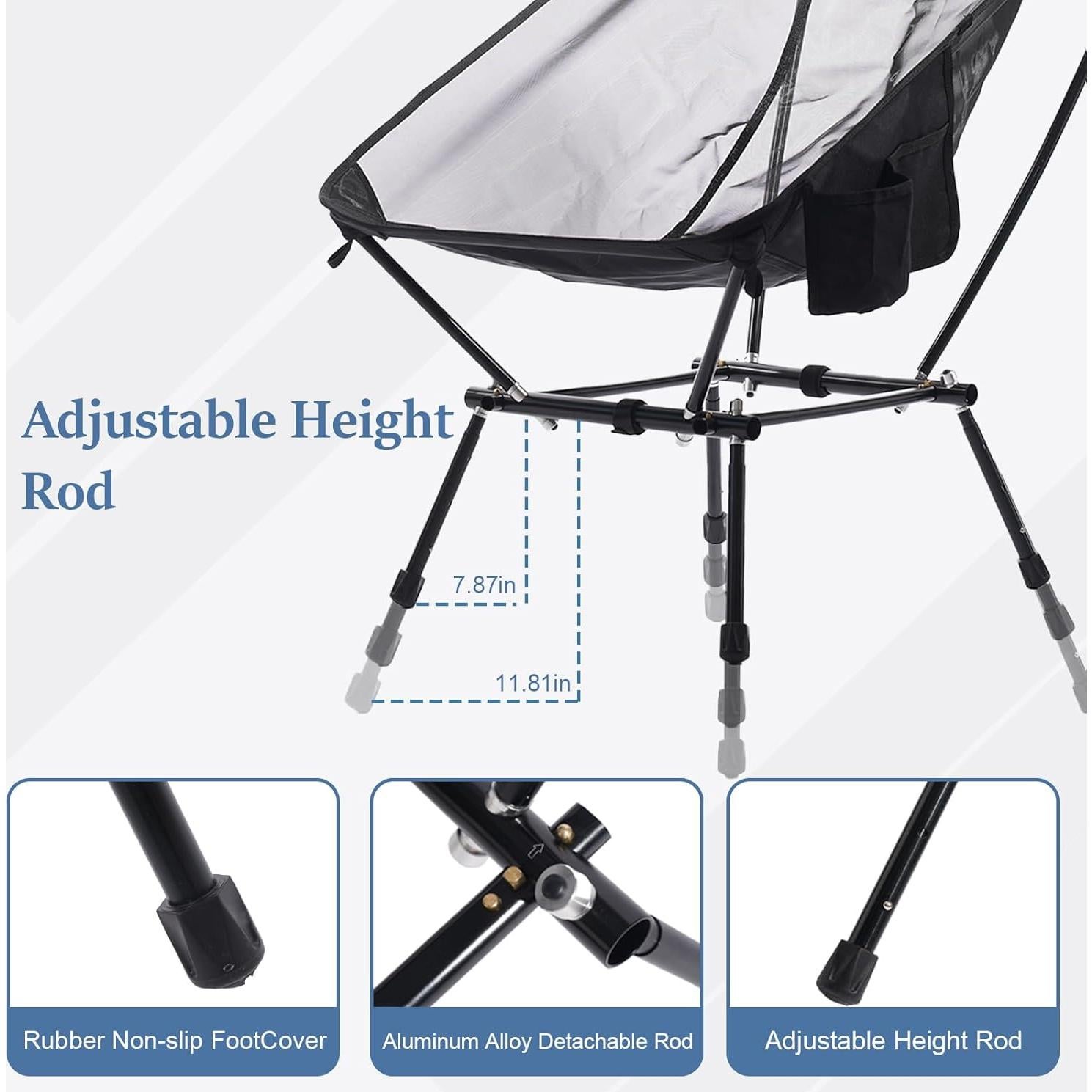 Silla de Camping Plegable Bluewell Luna 1.0 Ligera 1.27 kg