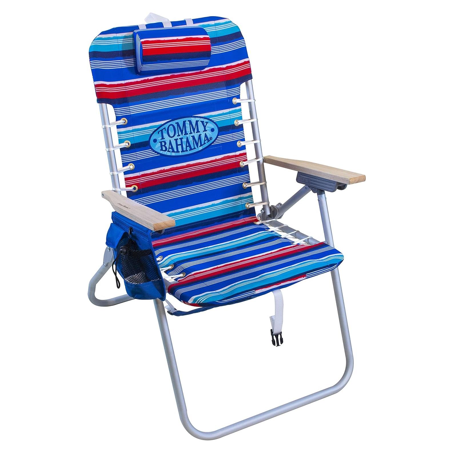 Silla de Playa Plegable Tommy Bahama Hi-Boy 43 cm 4 Posiciones
