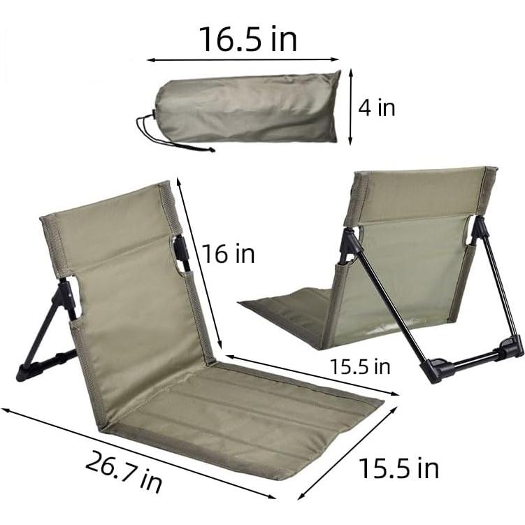 Silla Plegable de Camping Nyeullcy Verde Oliva 0.5 kg