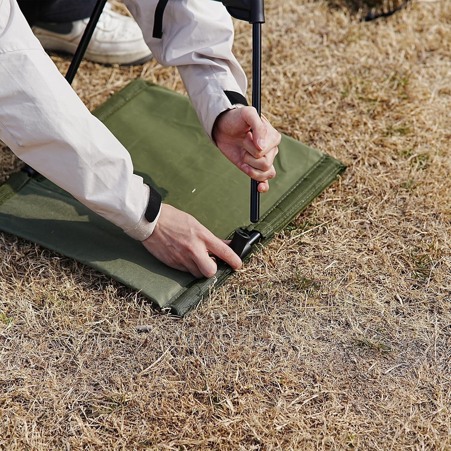 Silla Plegable de Camping Nyeullcy Verde Oliva 0.5 kg