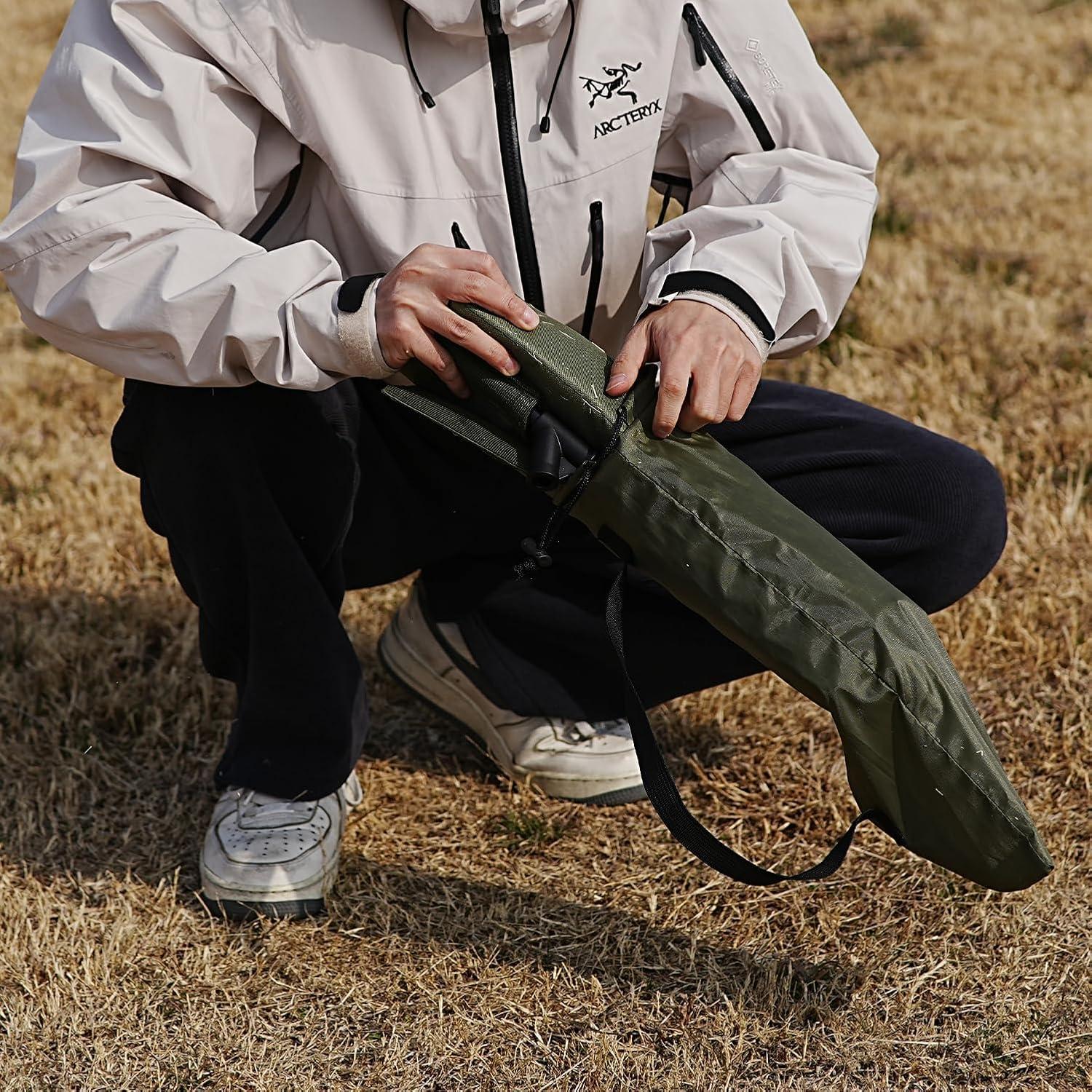 Silla Plegable de Camping Nyeullcy Verde Oliva 0.5 kg