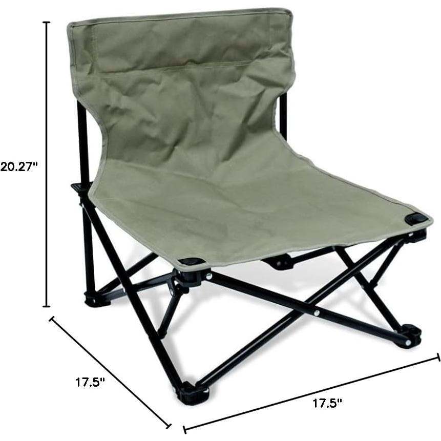 Silla de Playa Plegable TIYASTUN Verde Musgo 130kg