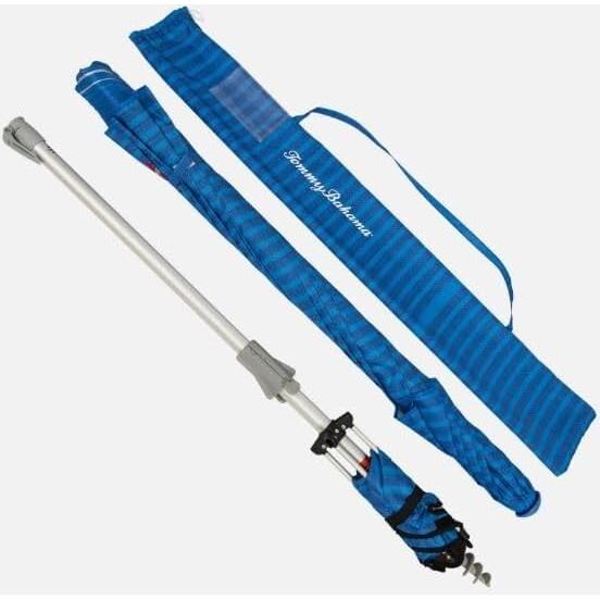 Sombrilla de Playa T0MMY BAHAMA 2.44m con Ventilación y Ancla