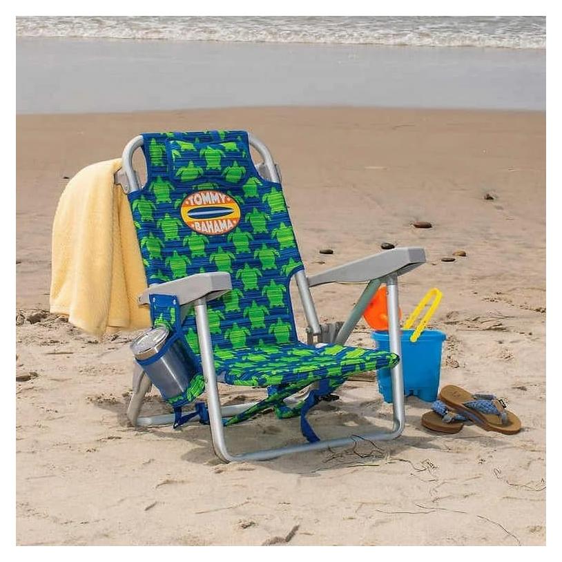Silla de Playa Infantil Tommy Bahama Tortuga Verde 5 Posiciones