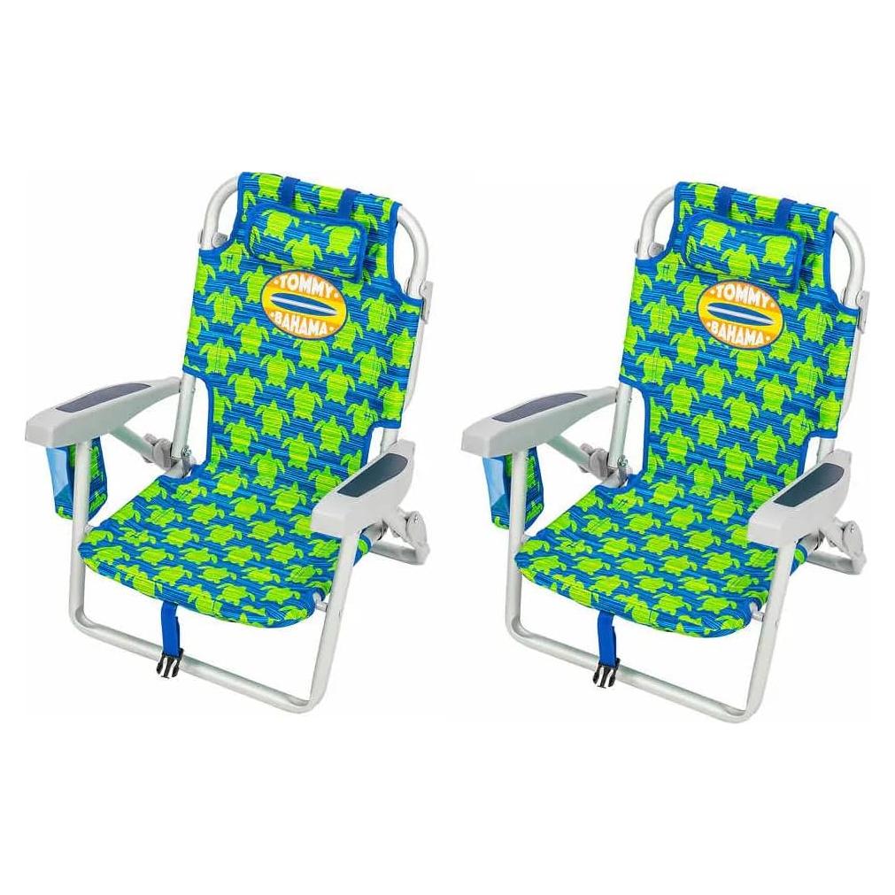 Silla de Playa Infantil Tommy Bahama 2 Pack Verde Tortuga