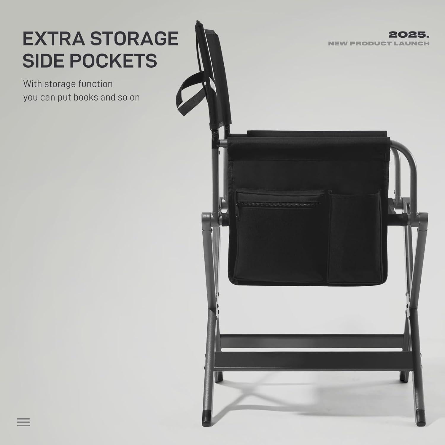 Silla Plegable de Aluminio Ever Advanced - 158.8kg, Negra