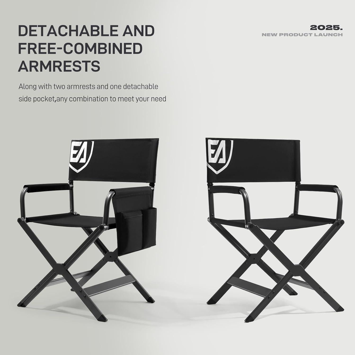 Silla Plegable de Aluminio Ever Advanced - 158.8kg, Negra