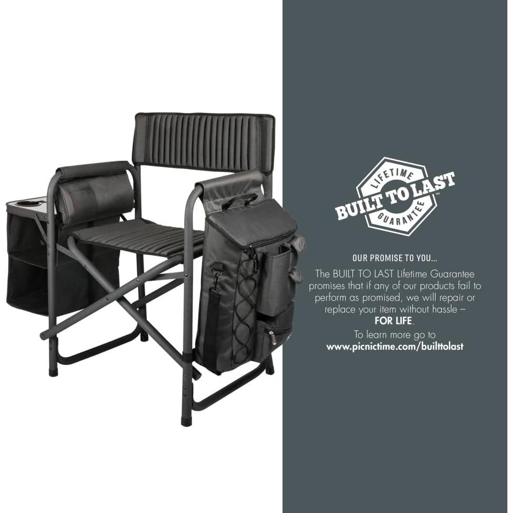 Silla de Camping Plegable Picnic Time Fusion con Enfriador