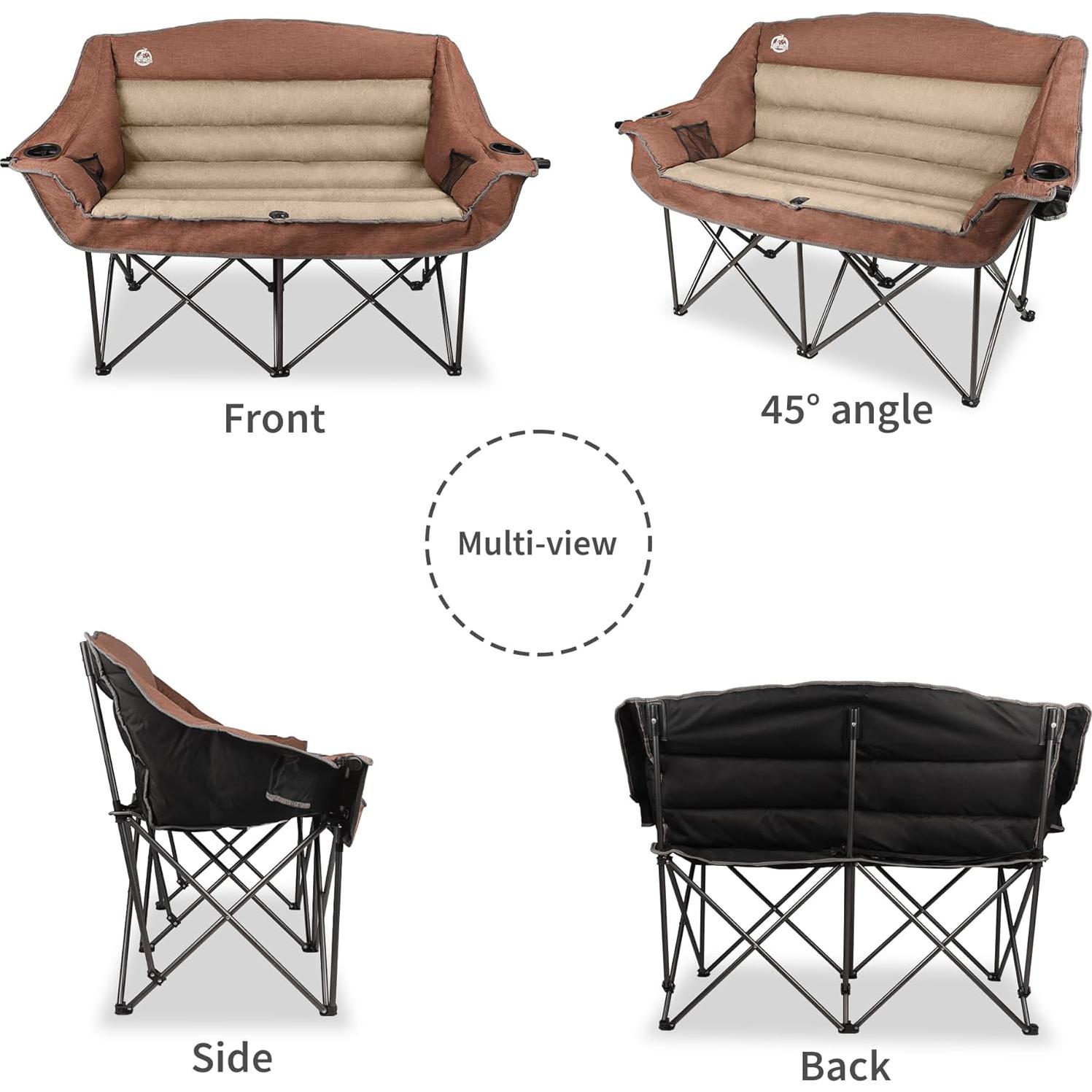 Silla de Camping Doble Plegable Northroad Moca 272kg