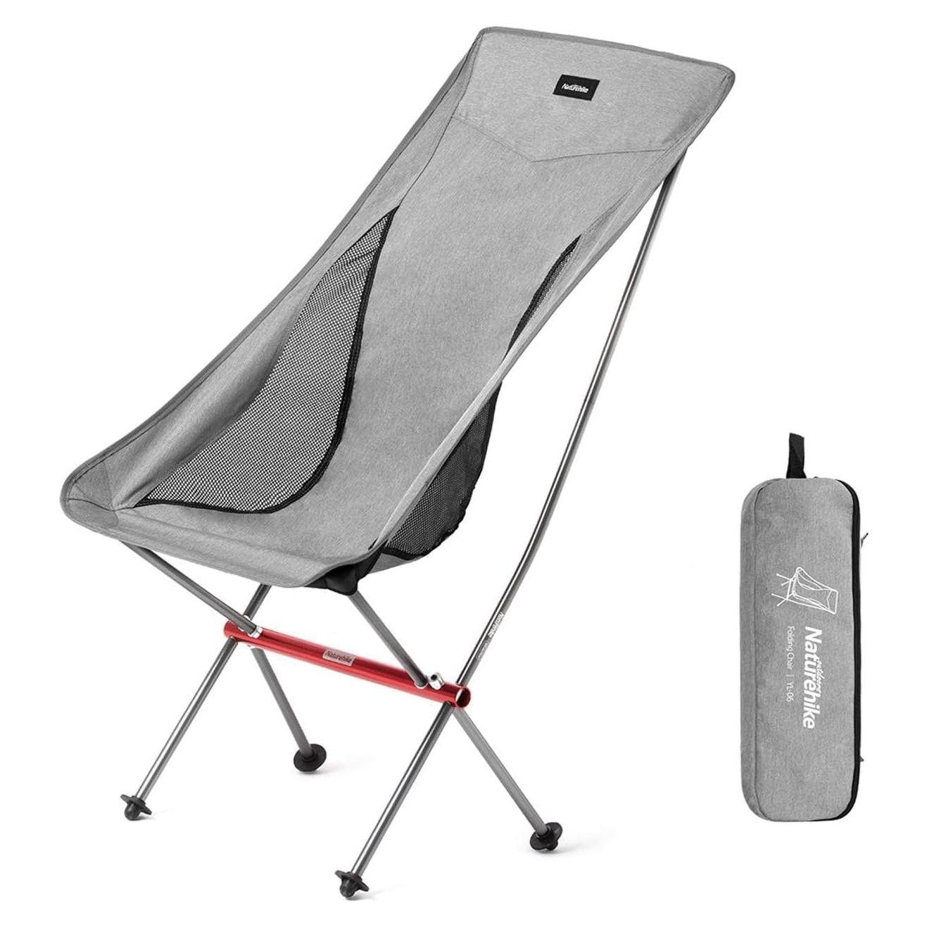 Silla de Camping Plegable Naturehike YL06-GN Gris 150kg