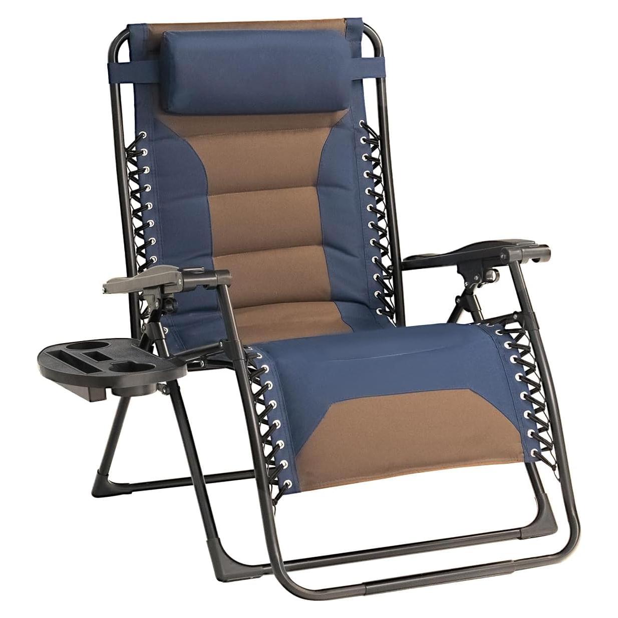 Silla de Gravedad Cero XL Foristrail con Cojín y Bandeja