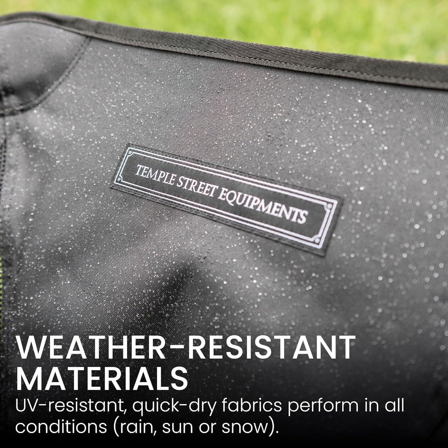 Silla de Camping Plegable TSE LC100, 0.91kg, Negra