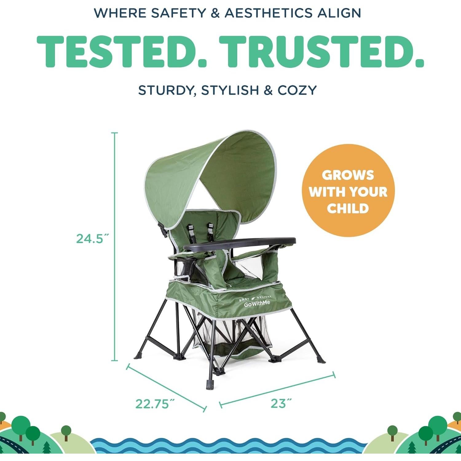 Silla Portátil Baby Delight Go With Me Venture Verde Musgo