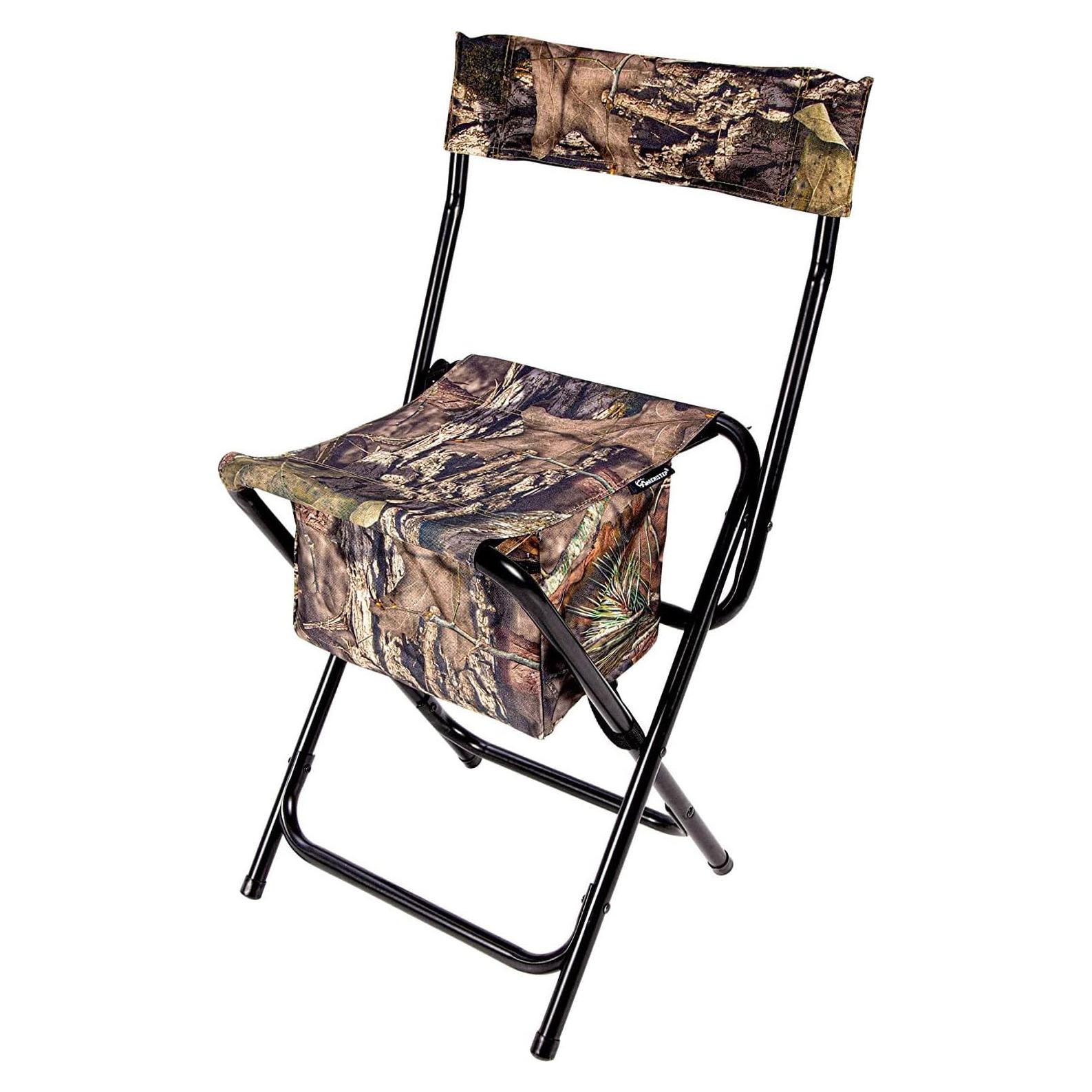 Silla de Caza Plegable Ameristep Respaldo Alto Camuflaje