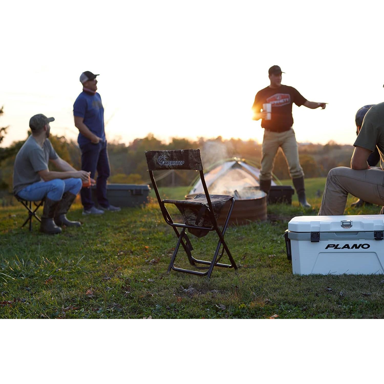 Silla de Caza Plegable Ameristep Respaldo Alto Camuflaje