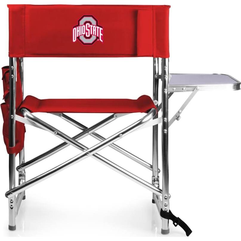 Silla Deportiva Plegable PICNIC TIME con Mesa Lateral - NCAA Ohio State