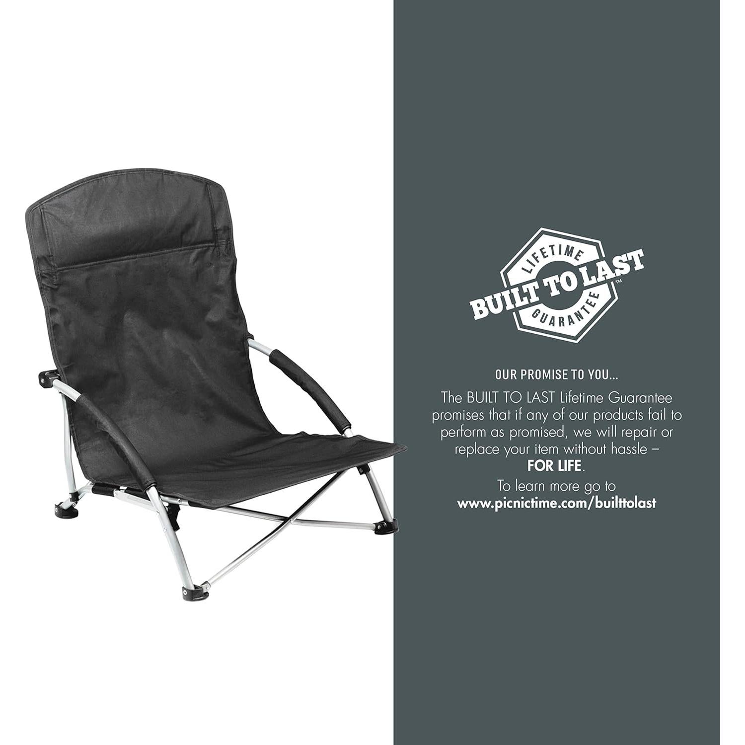 Silla de Playa Tranquilidad NFL Picnic Time - Plegable y Acolchada