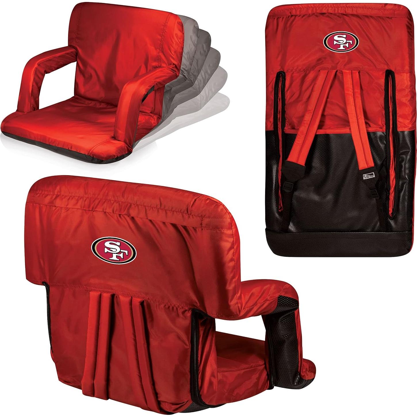Silla Reclinable Portátil Picnic Time NFL San Francisco 49ers